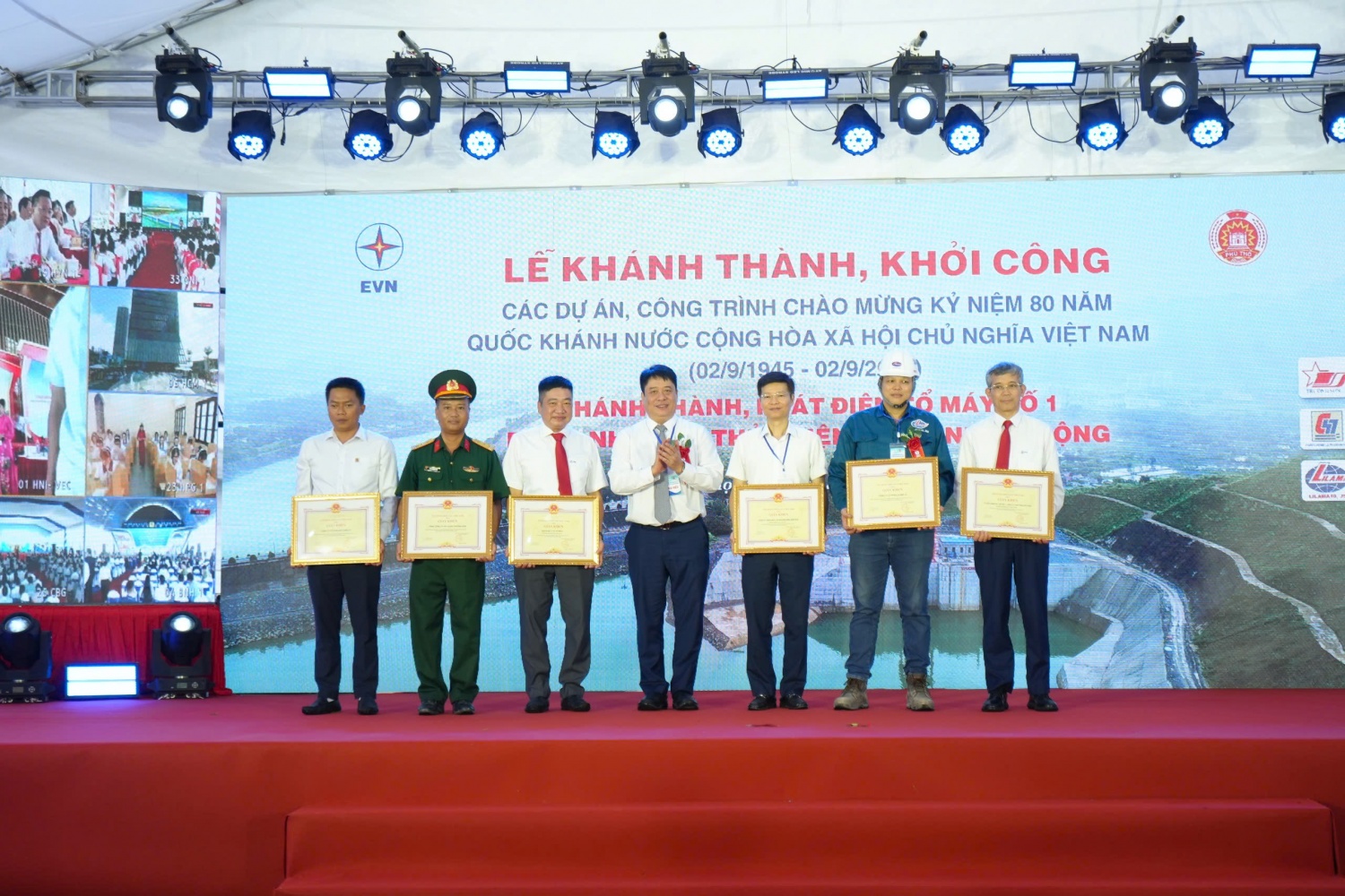 Lễ khánh thành hoà lưới điện Tổ máy số 1 Dự án Nhà máy thuỷ điện Hoà Bình mở rộng