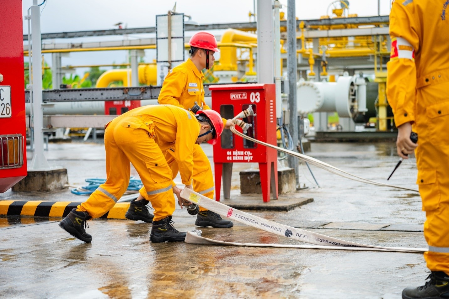 Một trong số các tình huống giả định tại buổi thực tập