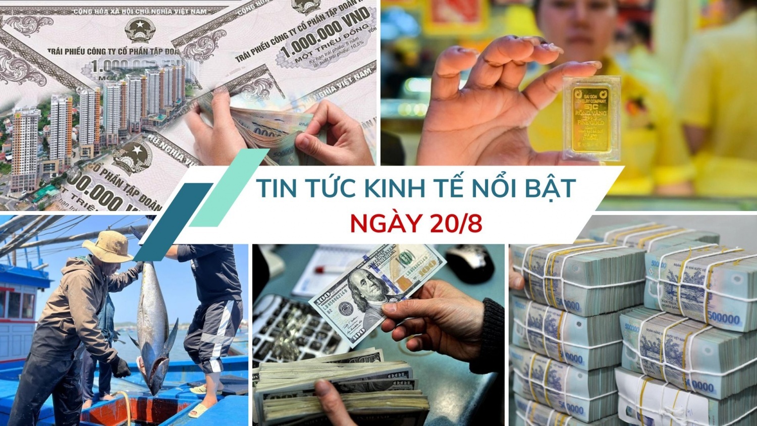 Tin tức kinh tế ngày 20/8: Tỷ giá ngân hàng chạm mốc kỷ lục mới