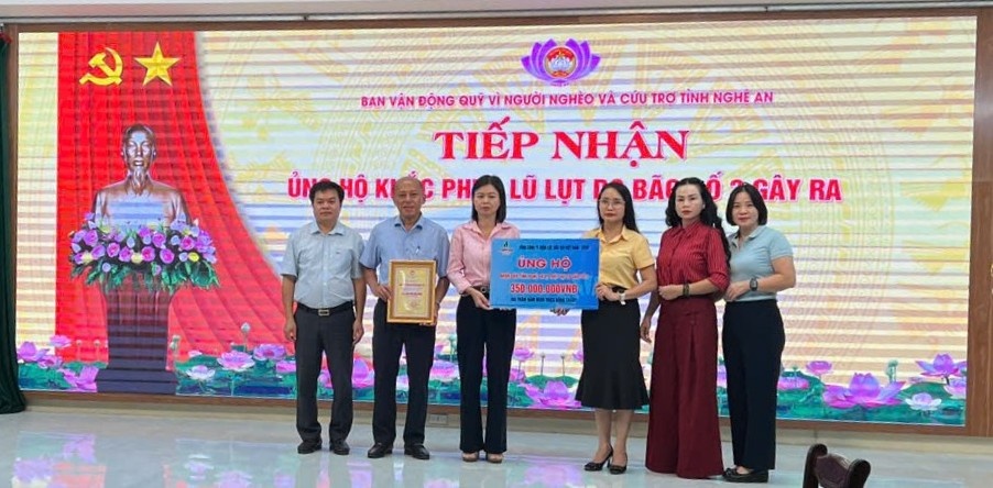 PV Power chung tay ủng hộ hỗ trợ đồng bào vùng lũ tỉnh Nghệ An