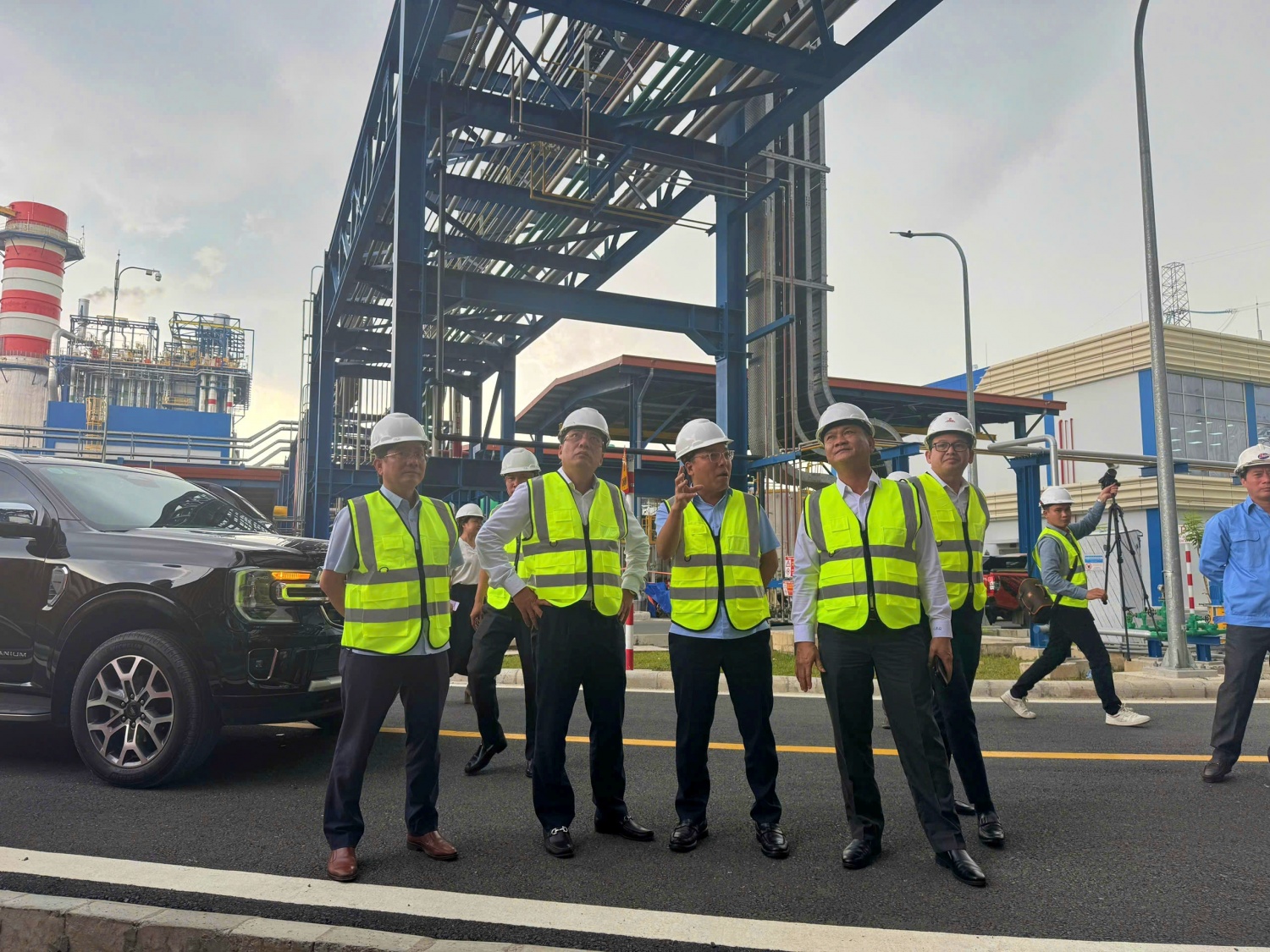 Lãnh đạo Bộ Công Thương kiểm tra tiến độ dự án Nhà máy điện Nhơn Trạch 3 và 4