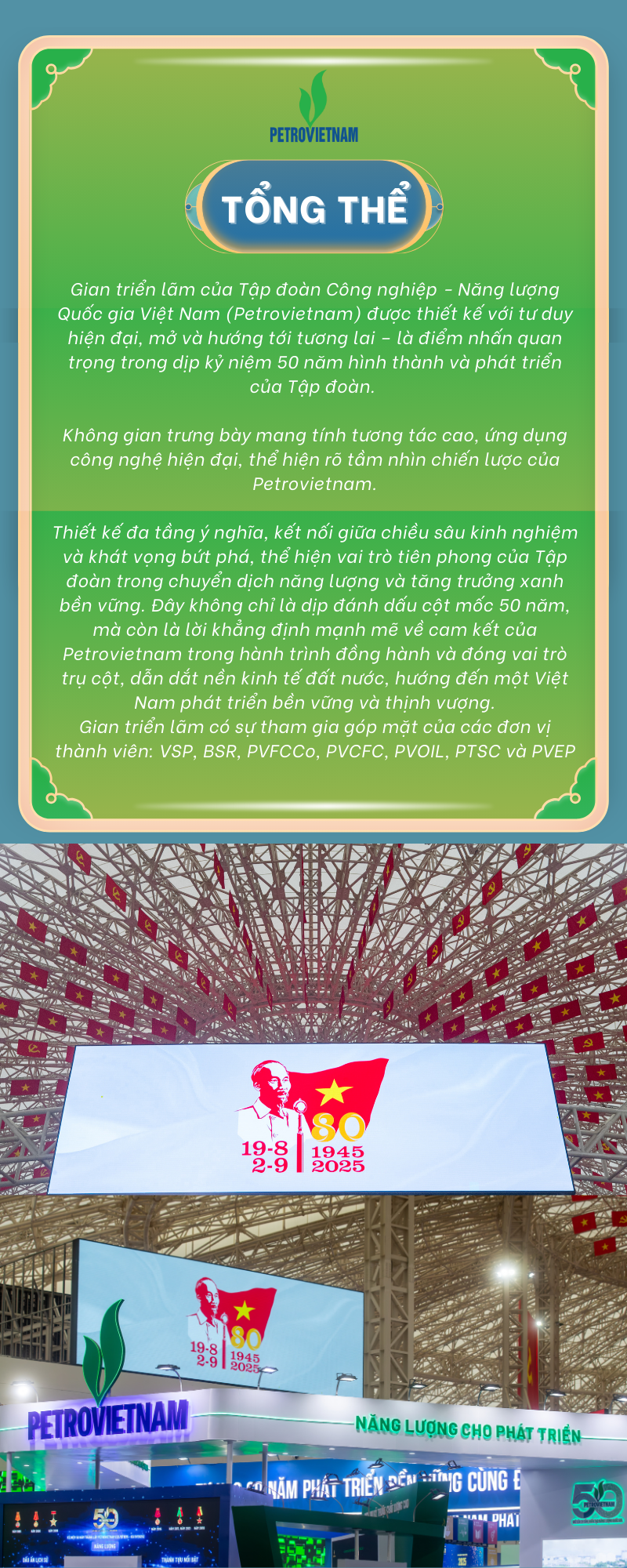[INFOGRAPHIC] Petrovietnam sẵn sàng cho Triển lãm thành tựu kinh tế   xã hội kỷ niệm 80 năm Quốc khánh