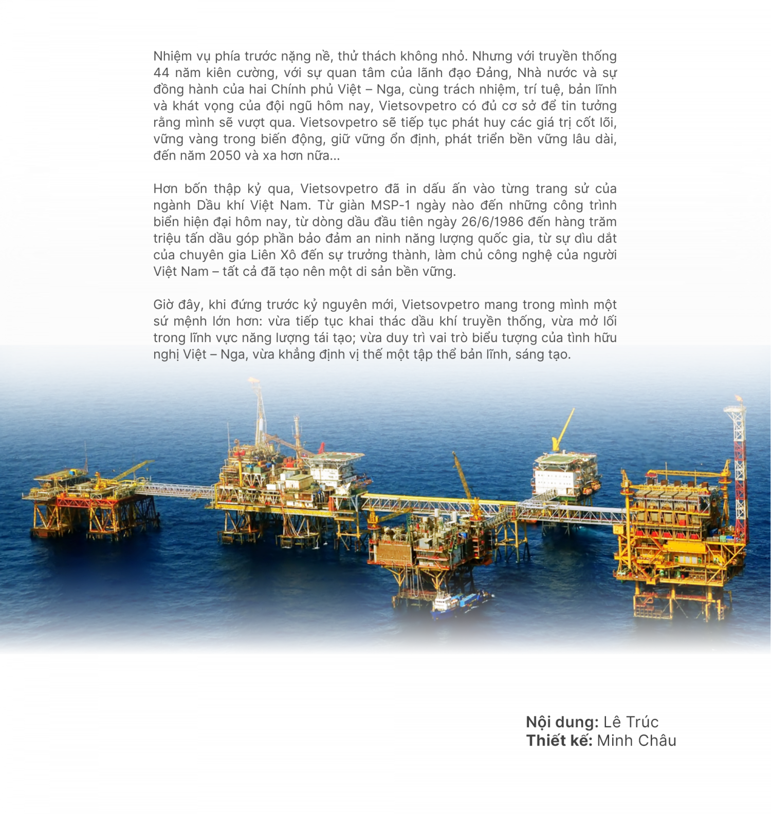 Vietsovpetro và khát vọng vươn xa trong kỷ nguyên mới