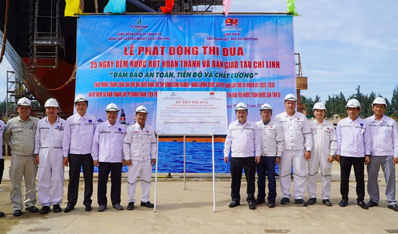 PVSM phát động thi đua “25 ngày đêm nước rút” hoàn thành và bàn giao tàu Chí Linh