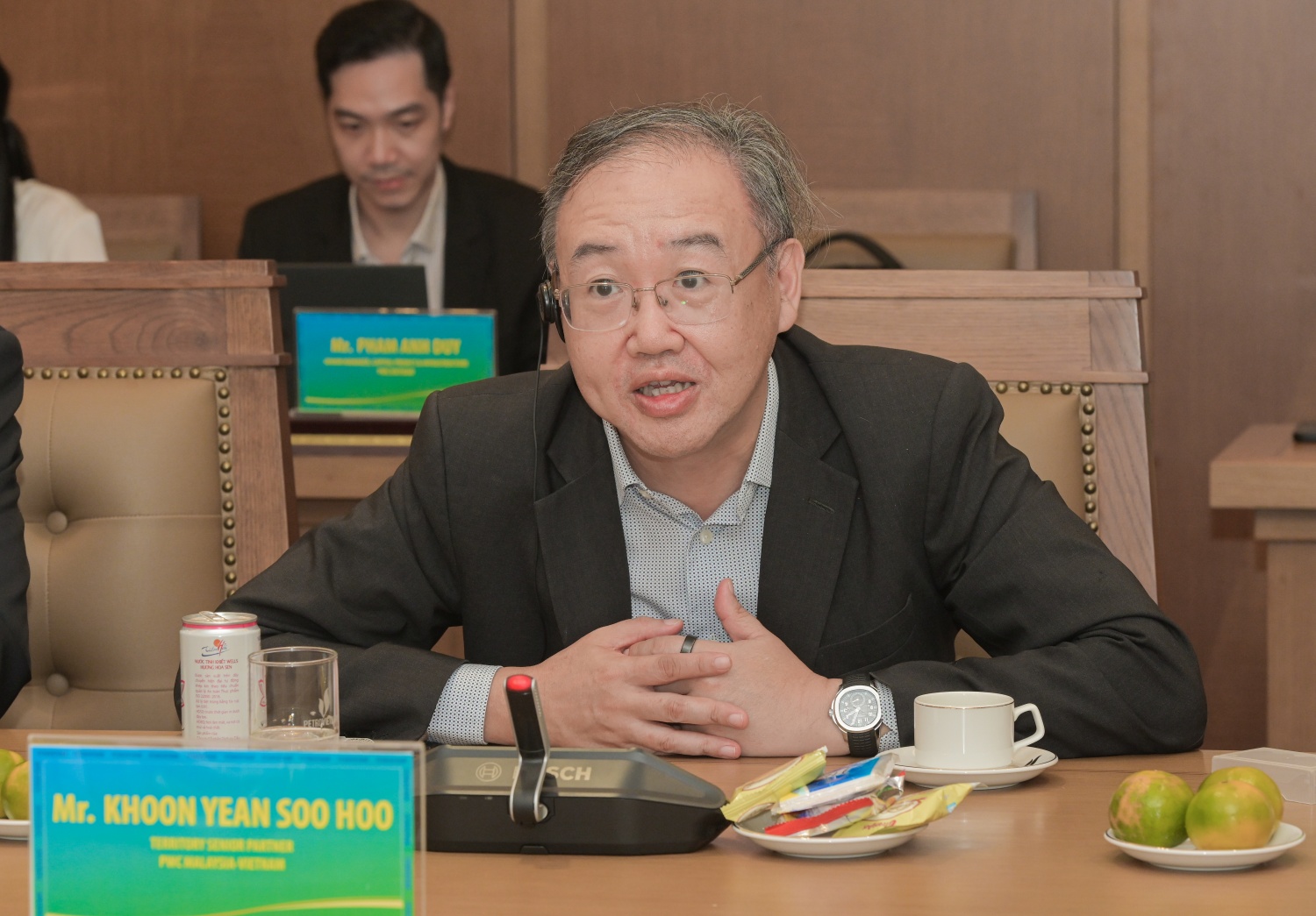 Ông Khoon Yean Soo Hoo, Tổng Giám đốc PwC Malaysia – Việt Nam phát biểu