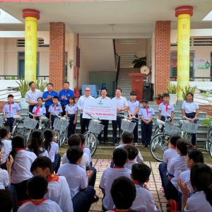 PV Power NT tặng 20 xe đạp cho học sinh nghèo vượt khó tại Đồng Nai