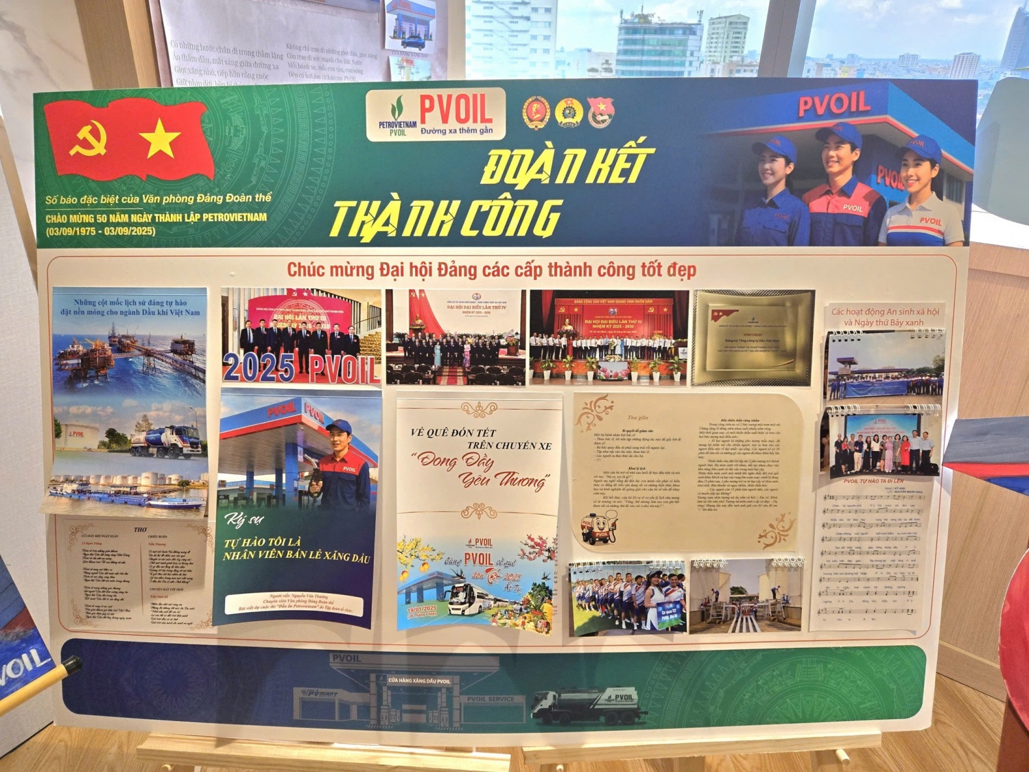 PVOIL: Sôi nổi cuộc thi Báo tường “50 năm – Tự hào Petrovietnam”