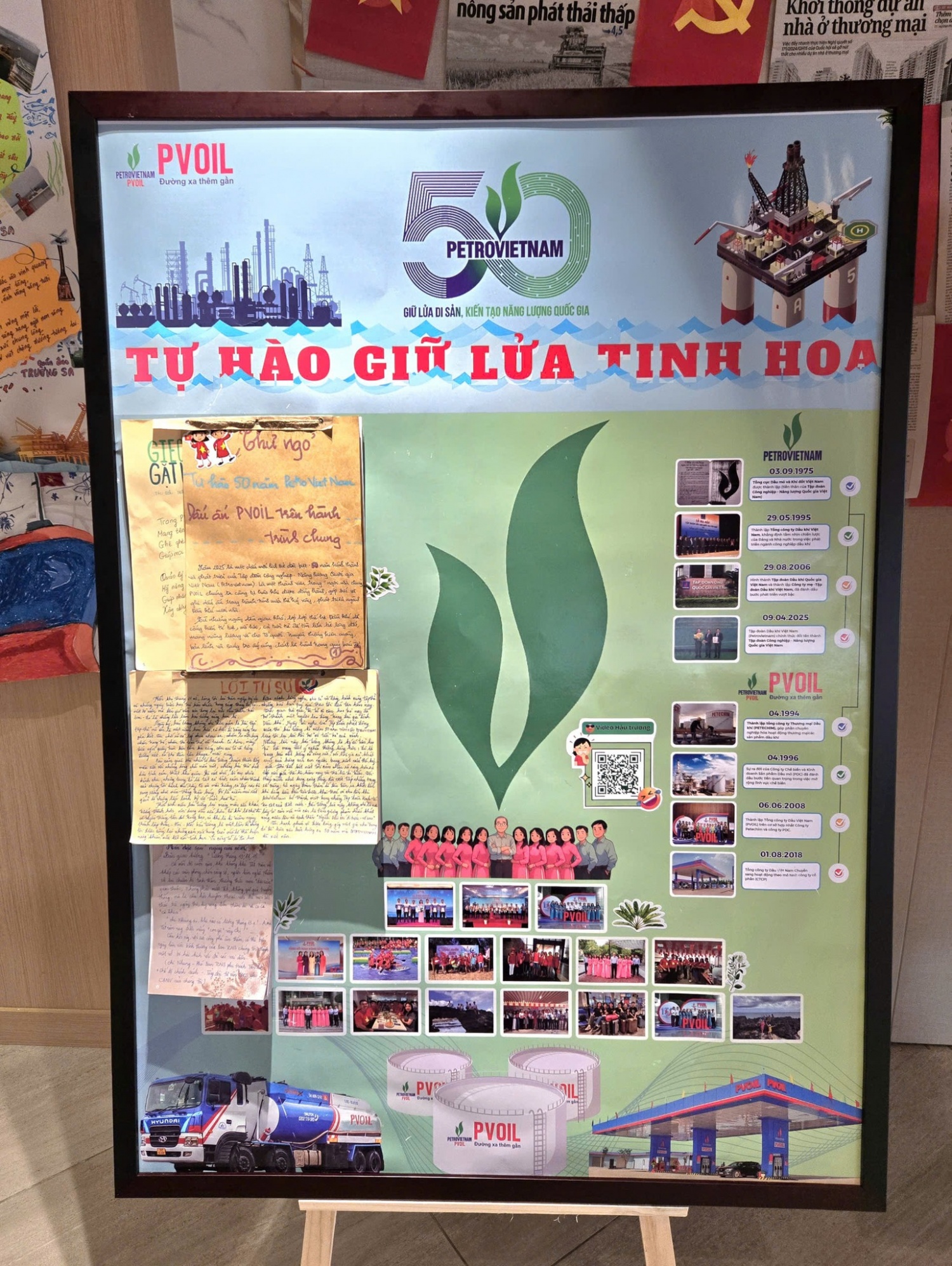 PVOIL: Sôi nổi cuộc thi Báo tường “50 năm – Tự hào Petrovietnam”