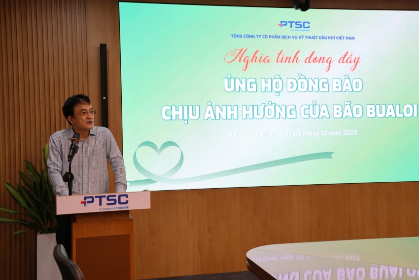PTSC chung tay hỗ trợ đồng bào bị ảnh hưởng bởi bão Bualoi