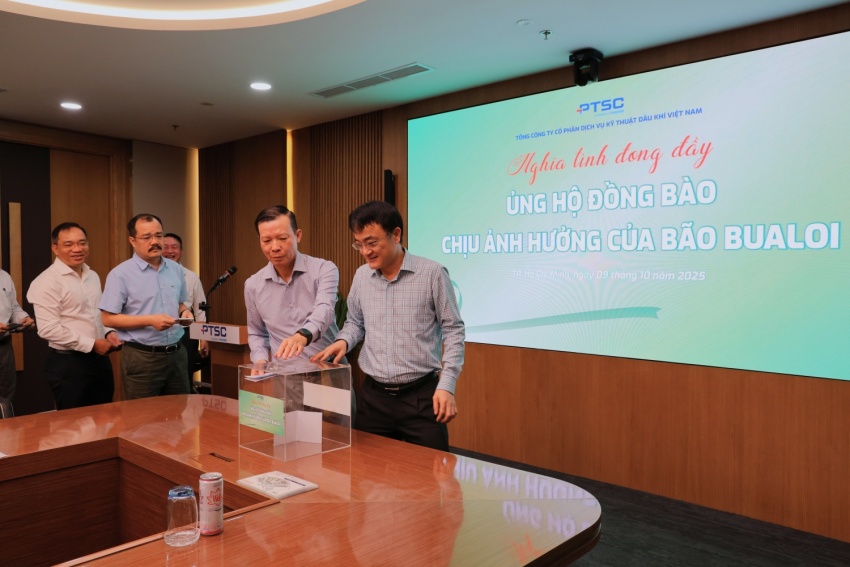 PTSC chung tay hỗ trợ đồng bào bị ảnh hưởng bởi bão Bualoi