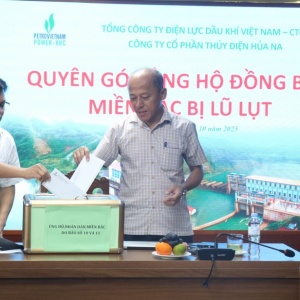 Thủy điện Hủa Na chung tay hướng về đồng bào vùng bão lũ