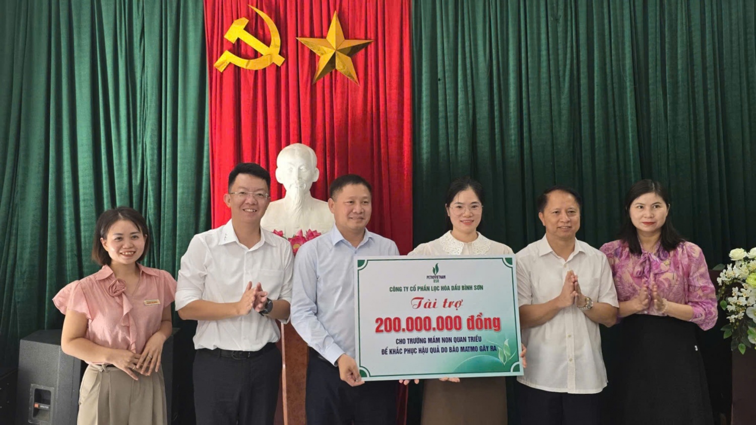 Người lao động BSR hỗ trợ 1,2 tỷ đồng giúp các trường học tại Thái Nguyên khắc phục hậu quả mưa lũ Người lao động BSR hỗ trợ 1,2 tỷ đồng giúp các trường học tại Thái Nguyên khắc phục hậu quả mưa lũ