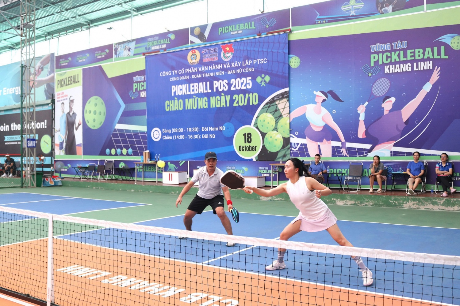Sôi nổi giải Pickleball POS 2025 - Chào mừng Ngày Phụ nữ Việt Nam 20/10