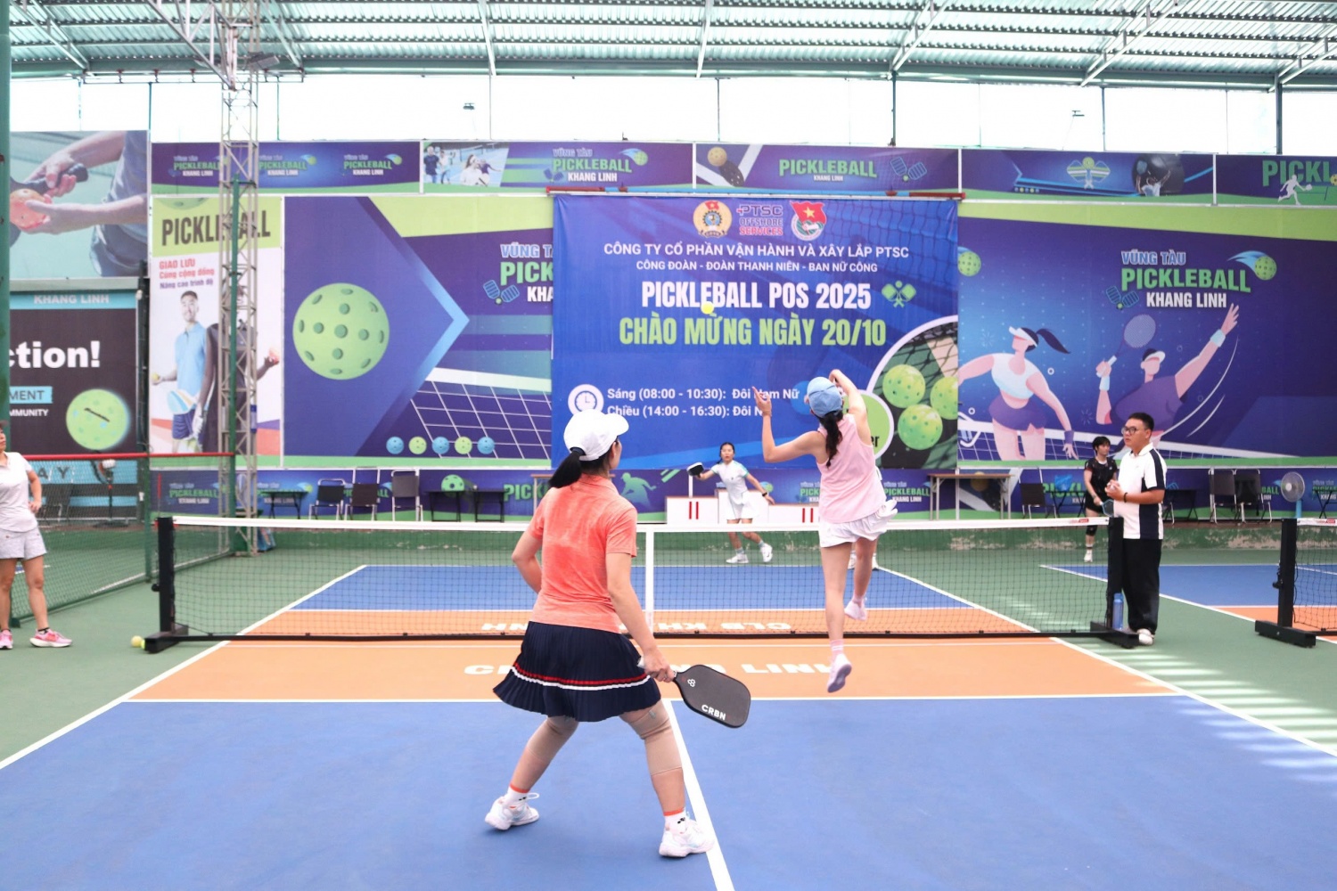 Sôi nổi giải Pickleball POS 2025 - Chào mừng Ngày Phụ nữ Việt Nam 20/10