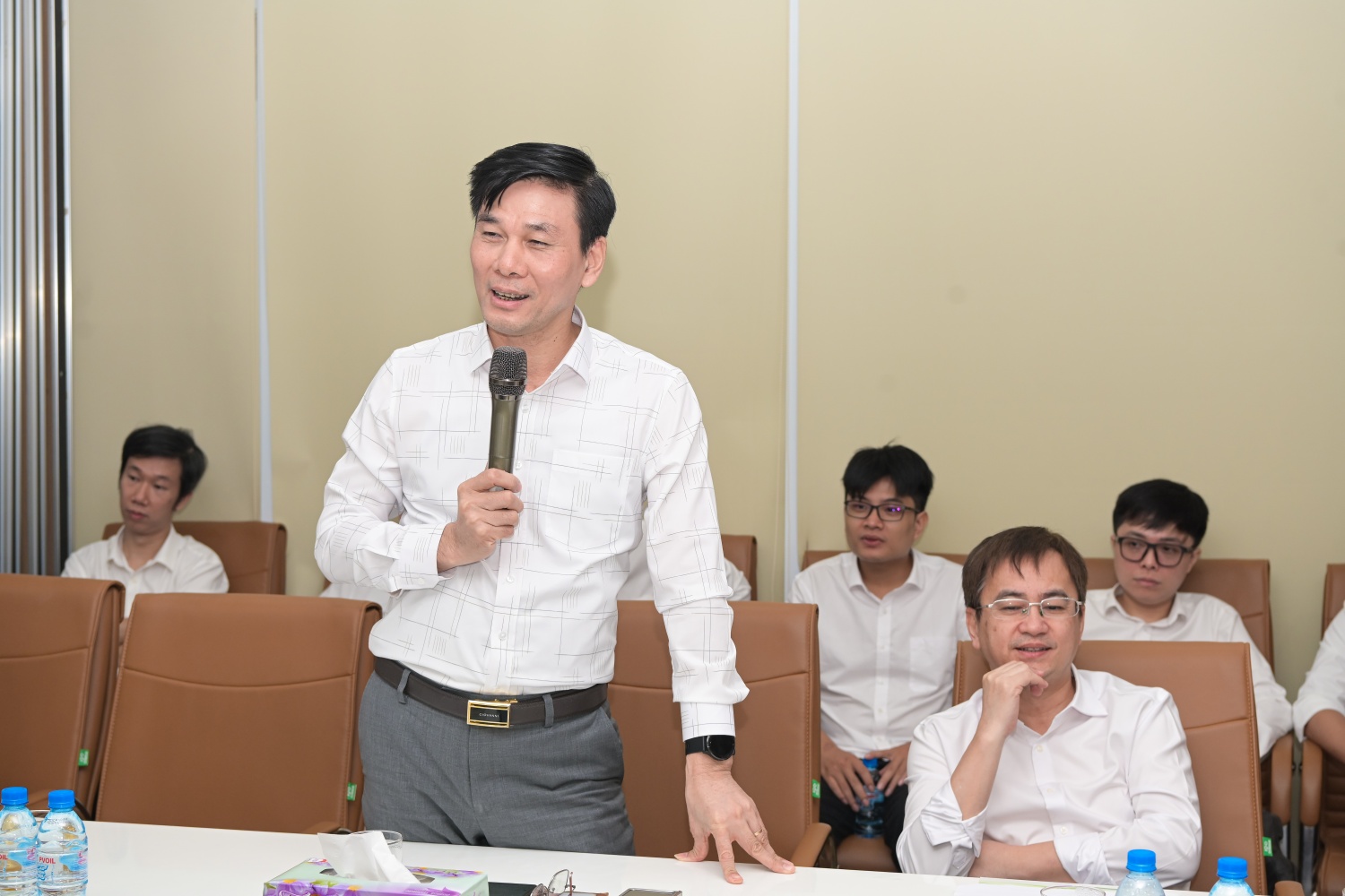 Đồng chí Nguyễn Duyên Cường – Bí thư Chi bộ, Giám đốc PVNDB gửi lời chúc tốt đẹp tới toàn thể nữ cán bộ, nhân viên Chi nhánh