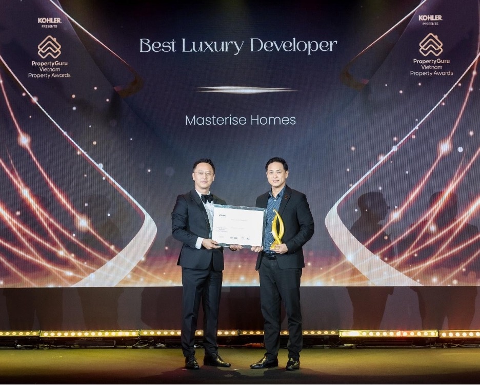 Tiên phong kiến tạo không gian sống hàng hiệu, Masterise Homes xứng danh "Best Luxury Developer" tại Propertyguru Vietnam Property Awards 2025