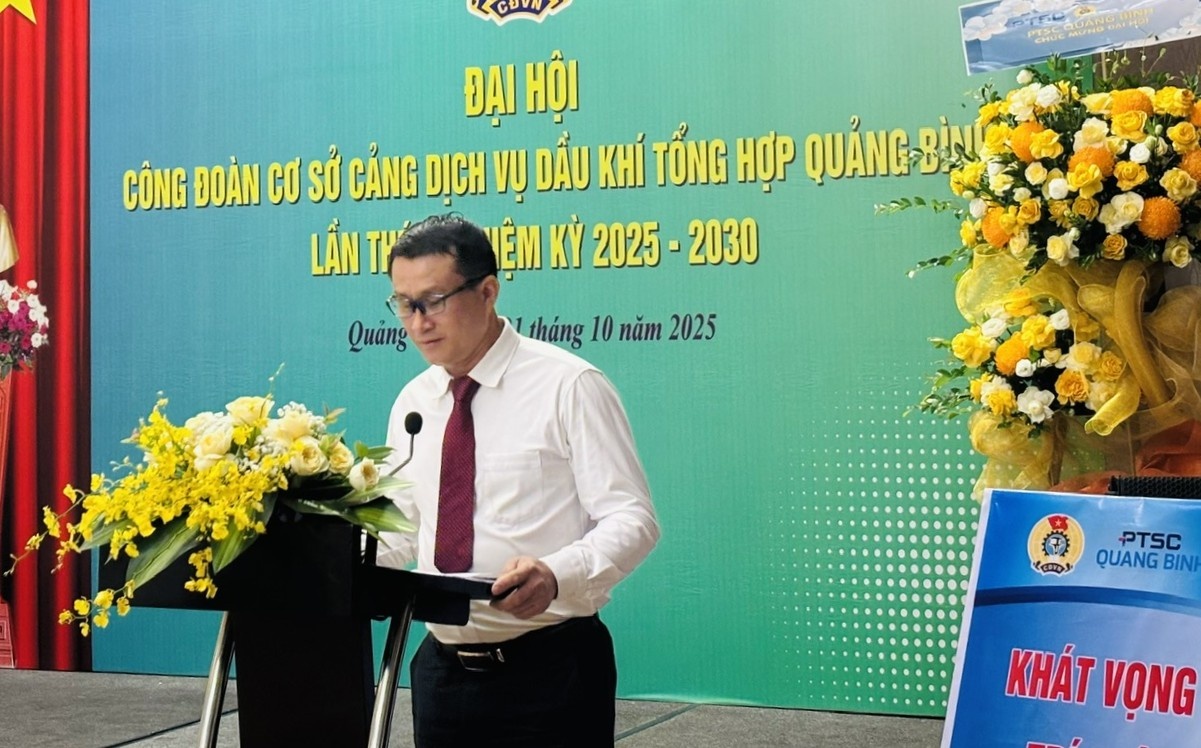 PTSC Quảng Bình tổ chức thành công Đại hội Công đoàn lần thứ V