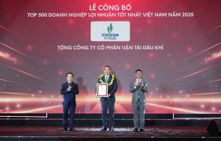 PVTrans được vinh danh Top 50 doanh nghiệp lợi nhuận xuất sắc Việt Nam năm 2025