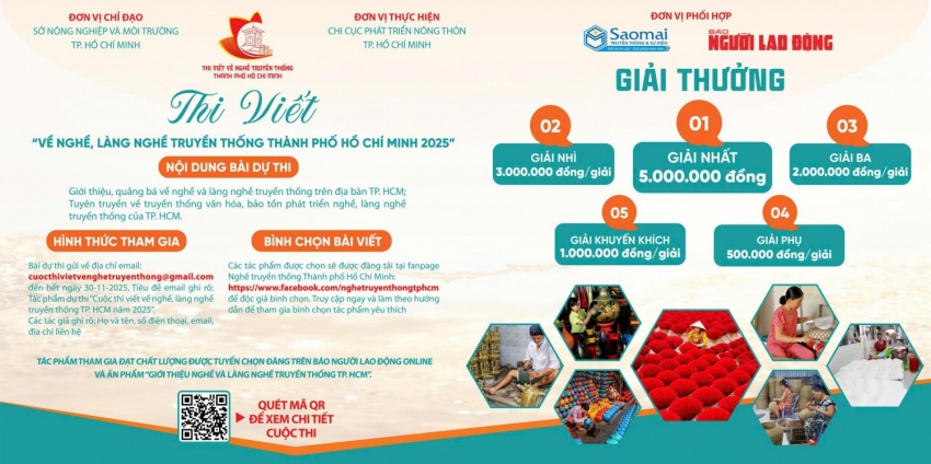 TP HCM phát động Cuộc thi viết về Nghề, Làng nghề truyền thống 2025