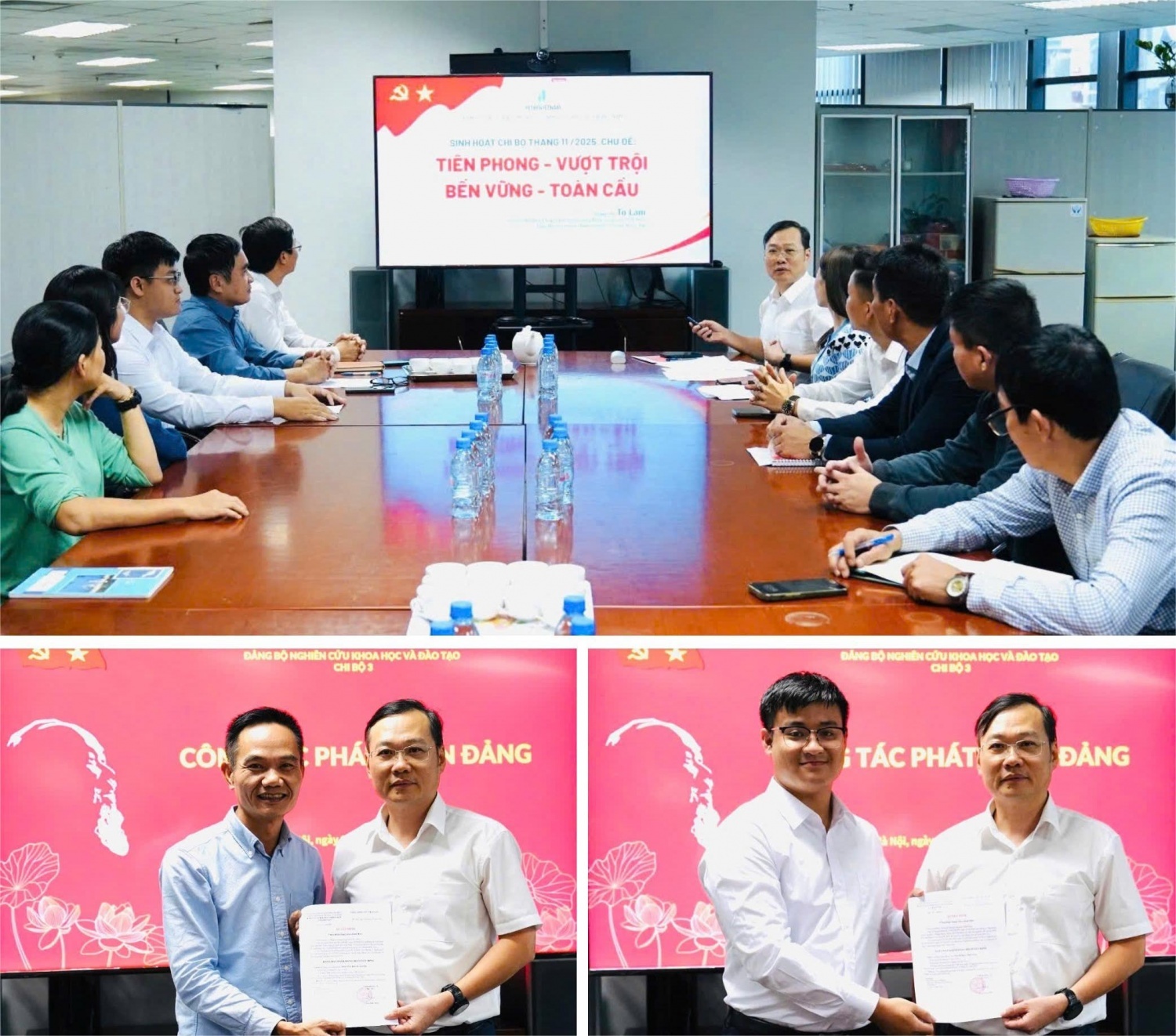 Chi ủy Chi bộ 3 thuộc Đảng bộ Nghiên cứu Khoa học và Đào tạo cho đảng viên chính thức Chi ủy Chi bộ 3 thuộc Đảng bộ Nghiên cứu Khoa học và Đào tạo cho đảng viên chính thức