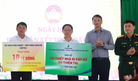 Petrovietnam chung tay cùng Gia Lai tái thiết nhà người dân bị ảnh hưởng do bão số 13