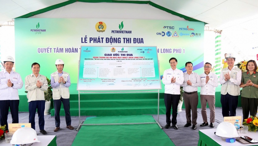 Thi đua quyết tâm hoàn thành Dự án NMNĐ Long Phú 1 Thi đua quyết tâm hoàn thành Dự án NMNĐ Long Phú 1