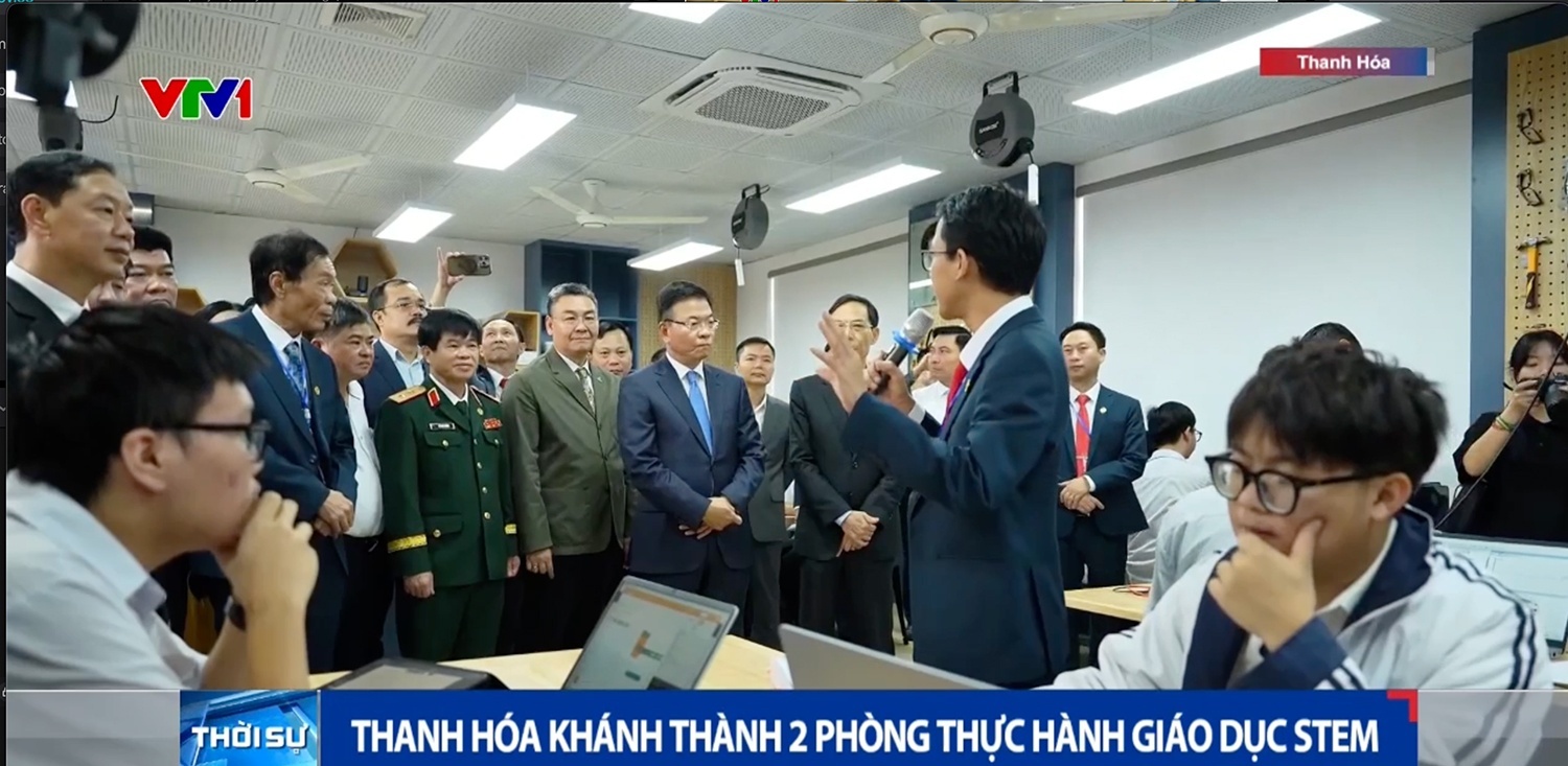 [VIDEO] Thanh Hóa khánh thành hai phòng thực hành giáo dục STEM