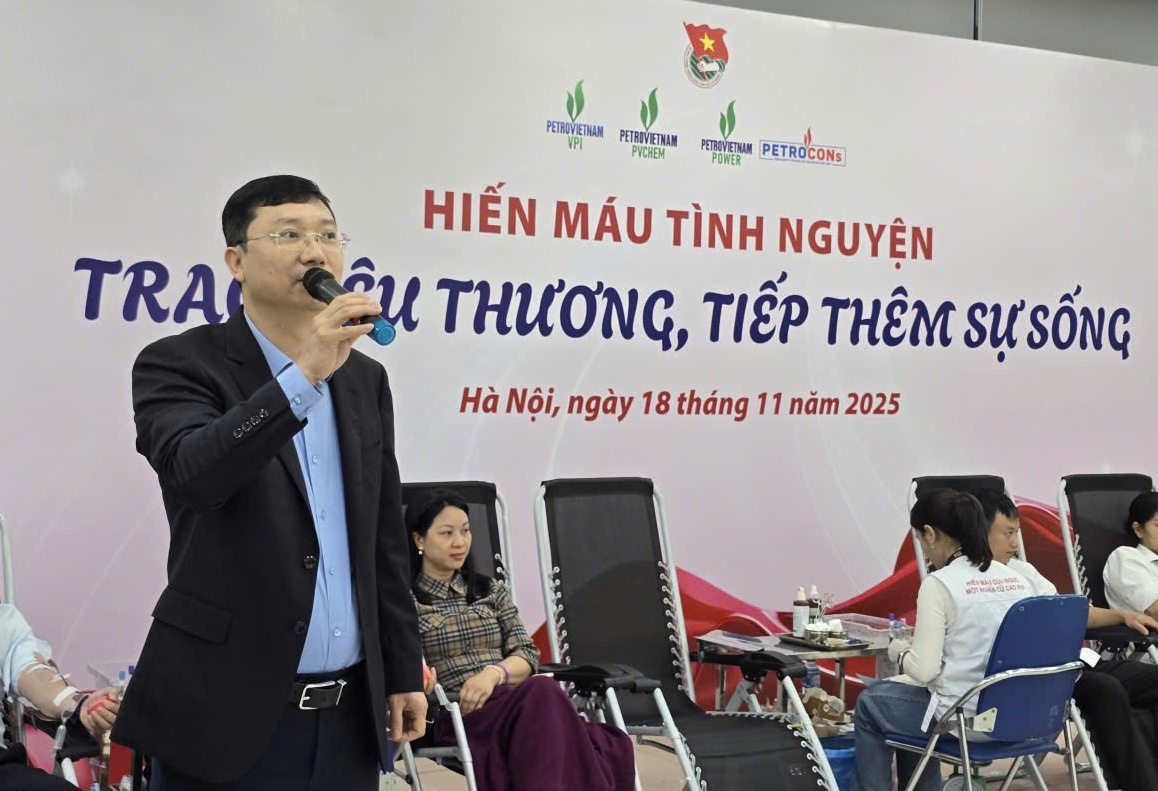 Tuổi trẻ Petrovietnam tổ chức chương trình hiến máu tình nguyện: “Trao yêu thương, tiếp thêm sự sống”