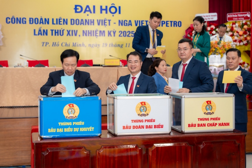 Đại hội Công đoàn Vietsovpetro lần thứ XIV: Đoàn kết - Dân chủ - Kỷ cương - Đổi mới - Phát triển