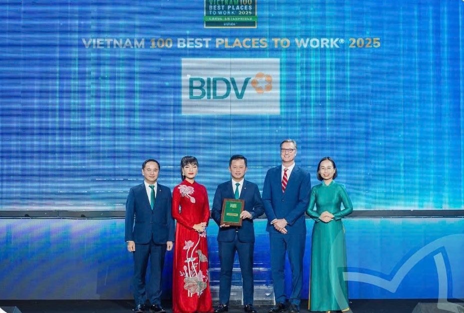 BIDV được vinh danh "Nơi làm việc tốt nhất Việt Nam" năm thứ ba liên tiếp