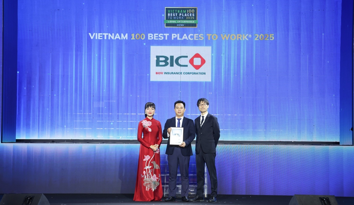 BIC lần thứ 2 liên tiếp đứng Top 1 nơi làm việc tốt nhất ngành bảo hiểm khối doanh nghiệp lớn
