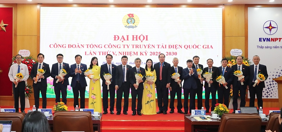 Đại hội Công đoàn EVNNPT lần thứ V, nhiệm kỳ 2025-2030 thành công tốt đẹp