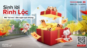 Mở túi mù, săn quà “khủng” cùng Techcombank “Sinh Lời Rinh Lộc”