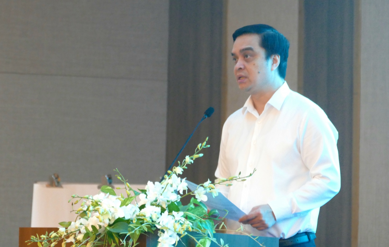 Ông Nguyễn Minh Đạo - Giám đốc PVPGB phát biểu tại hội nghị