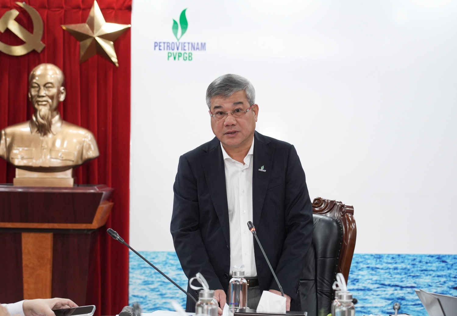 Đồng chí Đỗ Chí Thanh, Ủy viên BTV Đảng ủy, Phó Tổng Giám đốc Tập đoàn phát biểu chỉ đạo Hội nghị