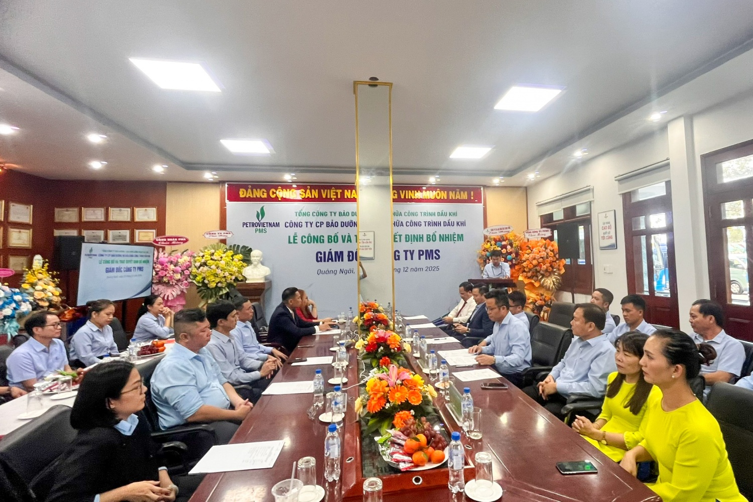 Toàn cảnh lễ Công bố và trao quyết định bổ nhiệm Giám đốc PMS. Ảnh: Linh Ánh