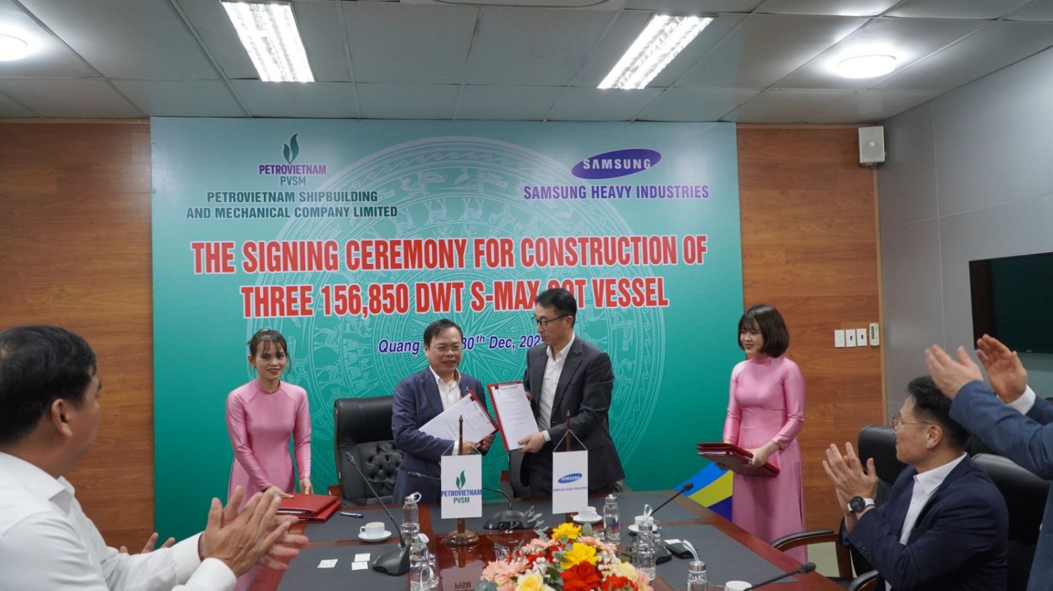 PVSM ký hợp đồng đóng mới 3 tàu chở dầu thô cho Công ty Hàn Quốc