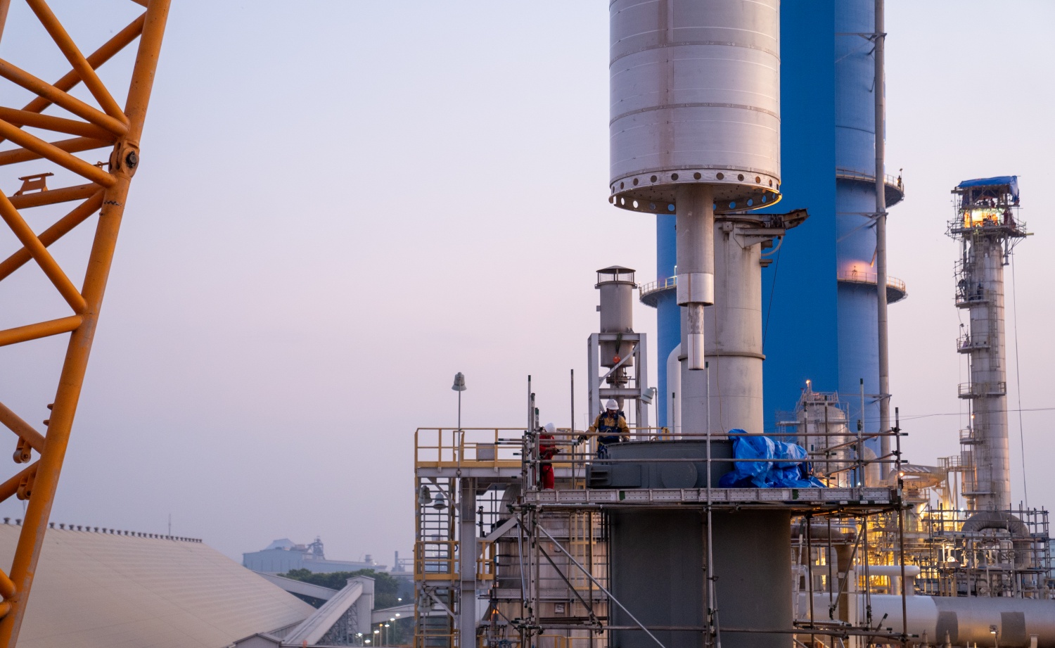 [Chùm ảnh] Những “bước lắp ghép quyết định” trong đợt BDTT Nhà máy Đạm Phú Mỹ