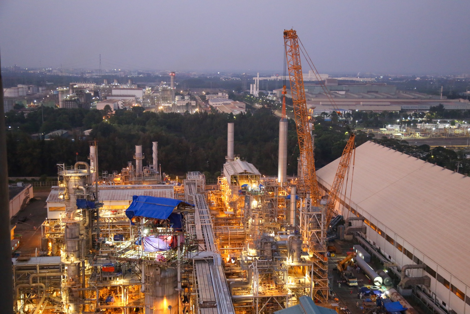 [Chùm ảnh] Những “bước lắp ghép quyết định” trong đợt BDTT Nhà máy Đạm Phú Mỹ