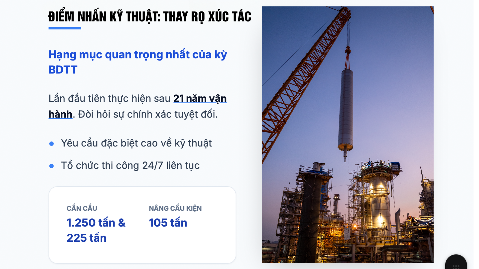 [P Magazine] Nhịp làm việc bền bỉ sau hơn 3 tuần BDTT Nhà máy Đạm Phú Mỹ
