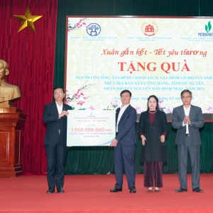 “Petrovietnam: Xuân Gắn kết - Tết Nghĩa tình” đến với bà con xã Lương Bằng (Hưng Yên)