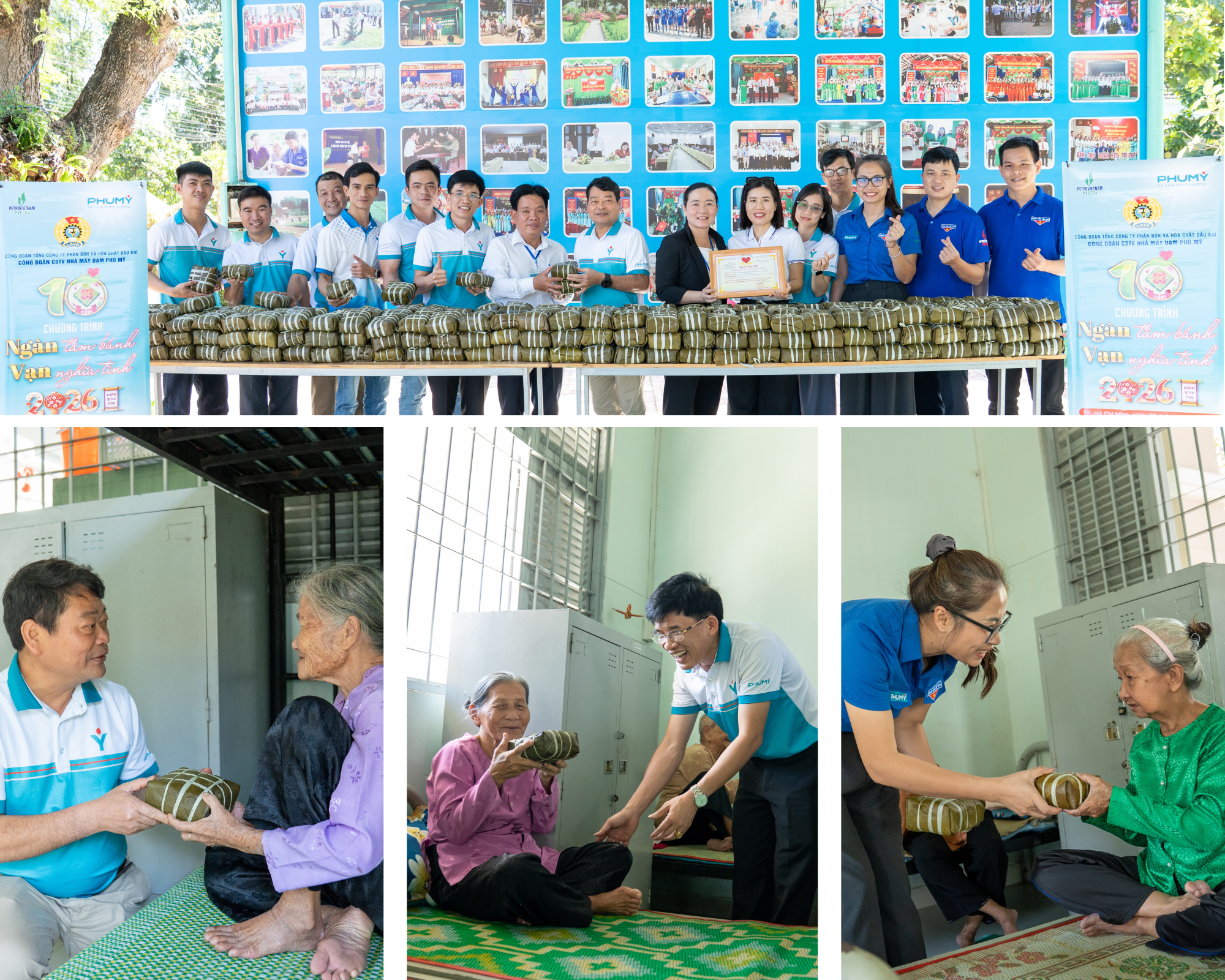 [P Magazine] Bánh chưng xanh mang nghĩa tình PVFCCo - Phú Mỹ đến với cảnh đời neo đơn