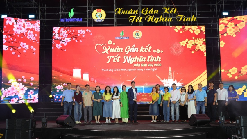 Lan tỏa Petrovietnam: Xuân Gắn kết   Tết Nghĩa tình” tại khu vực Vũng Tàu - TP. Hồ Chí Minh