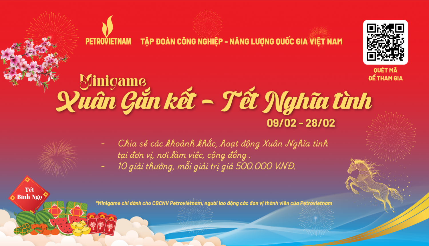 Petrovietnam tổ chức MiniGame “Petrovietnam: Xuân Gắn kết - Tết Nghĩa tình” dành cho CBCNV
