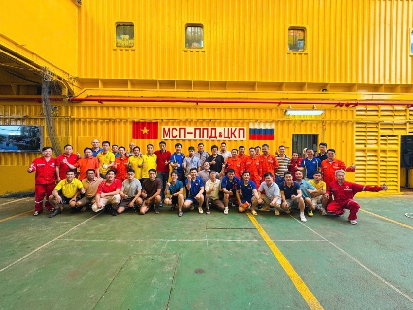 Sắc xuân rộn ràng trên giàn MSP-PPD 40.000 và giàn nén khí Trung tâm