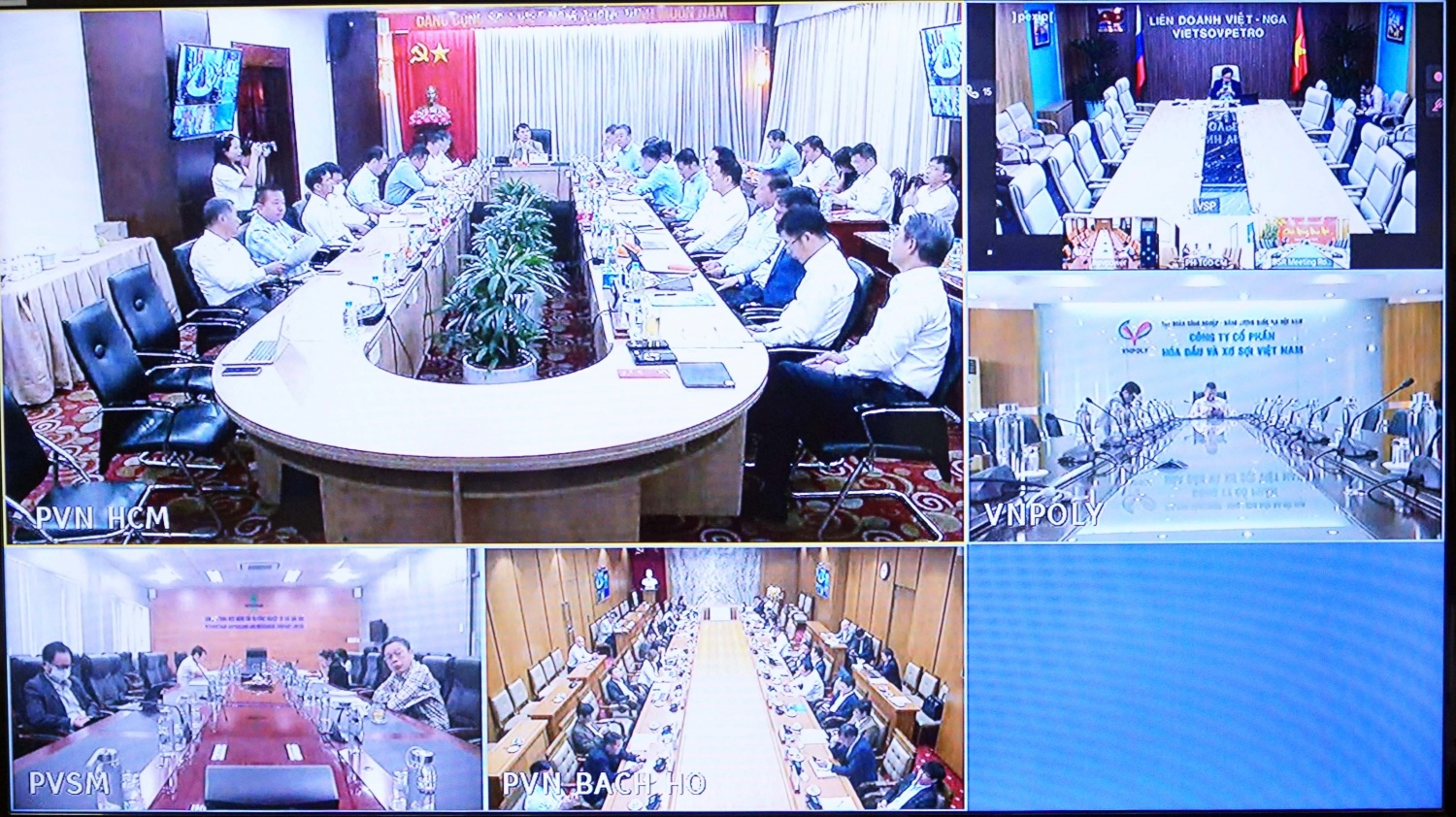 Các điểm cầu giao ban