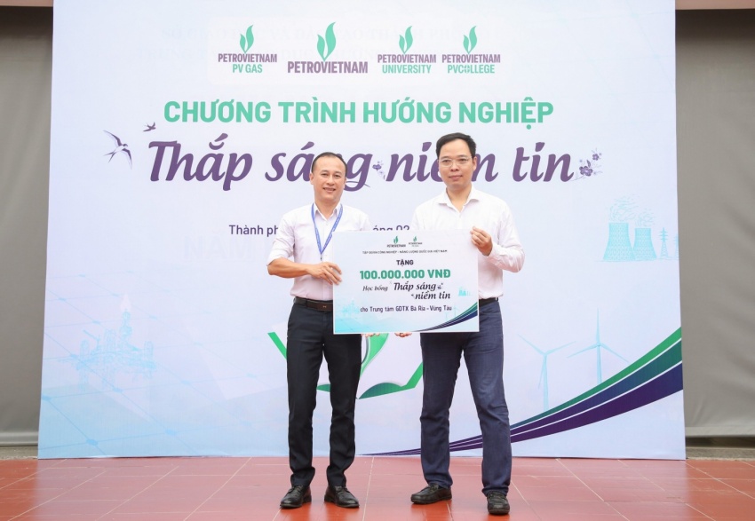 Petrovietnam thắp sáng niềm tin, tiếp sức tương lai cho thế hệ trẻ tại Trung tâm GDTX khu vực Bà Rịa - Vũng Tàu
