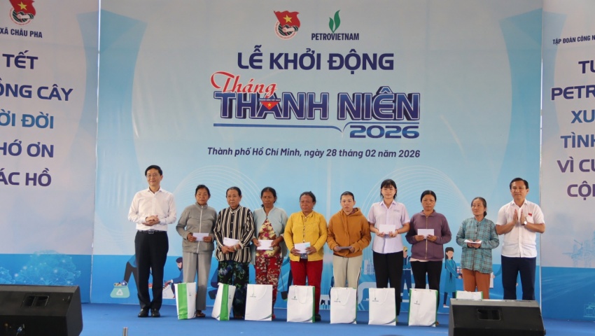 Tháng Thanh niên 2026: Tuổi trẻ Petrovietnam xung kích, tình nguyện vì cuộc sống cộng đồng Tháng Thanh niên 2026: Tuổi trẻ Petrovietnam xung kích, tình nguyện vì cuộc sống cộng đồng