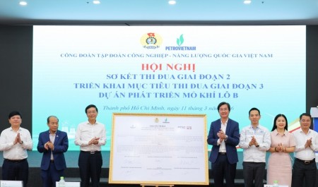 Công đoàn Petrovietnam phát động thi đua giai đoạn 3 Dự án Phát triển Mỏ khí Lô B