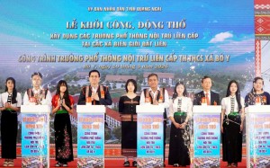 Quảng Ngãi khởi công xây dựng 5 trường nội trú liên cấp tại các xã biên giới